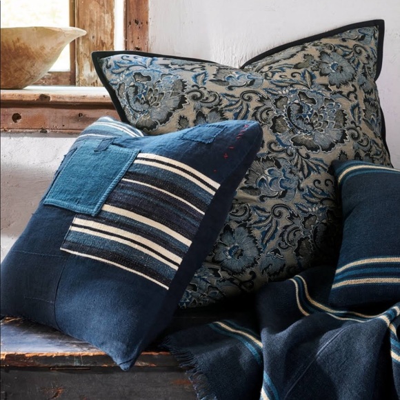 Vintage Crown Crafts Stonewashed Denim Cotton Twin Bedskirt EUC - Picture 4 of 8